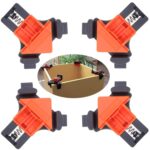 4 PCS / Set Clip de ángulo recto para carpintería de 90 grados, Right Angle Clip