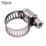 Abrazadera de manguera de tubería de agua de acero inoxidable de 100 piezas, Stainless Steel Pipe Clamp
