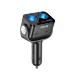 Cargador de coche Ozio para encendedor de cigarrillos con enchufe USB Cargador de coche, Y48Q 6.5A Black