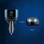 Cargador de coche Ozio, enchufe de conversión de encendedor de cigarrillos, cargador de parpadeo rápido USB para coche, CL48Q Black, CL48Q Blue, CL48 PD Black, CL48 PD Blue - Imagen 3