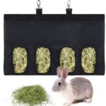 2 bolsas de almacenamiento de heno colgantes para hámster pequeño para mascotas., Large
