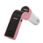 G7 Coche manos libres Bluetooth FM Player MP3, G7 Pink