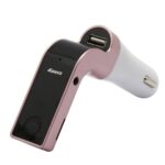 G7 Coche manos libres Bluetooth FM Player MP3, G7 Rose Gold