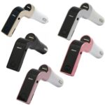G7 Coche manos libres Bluetooth FM Player MP3, G7 Rose Gold - Imagen 2