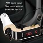 G7 Coche manos libres Bluetooth FM Player MP3, G7 Rose Gold - Imagen 7