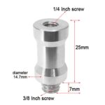 Adaptador de tornillo de 10 piezas, 1/4 Female to 3/8 Male Screw - Imagen 2