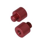 Adaptador de tornillo de 10 piezas, 1/4 Female to 3/8 Male Screw (Red)