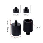 2 tornillos adaptadores de micrófono., F1 5/8-27 Female to 1/4 Male Screw - Imagen 3