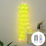 0.9m 100 LED Simulación Verde Plantación Alambre de cobre Luz decorativa, Especificaciones:, USB + RC