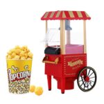 Máquina de palomitas de maíz eléctrica con carro automático de 1200 W, 220V EU  Plug - Imagen 2
