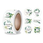10 Uds. Pegatina de sello Floral de agradecimiento decoración de pegatinas de sobres, A-322