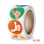 10 PCS Cartoon Thumbs Up Etiqueta de estímulo para maestros, 2.5cm / 1 inch - Imagen 2
