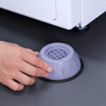 10 Uds. Almohadilla de pie para lavadora con rodillo, Base amortiguadora de goma para refrigerador, 4 PCS - Imagen 4