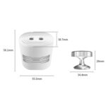 C209 USB Charge Mini Laser Stage Atmósfera Luz, Single Star Style (White) - Imagen 3