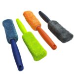 4 cepillos de fibra para neumáticos de mango largo. - Imagen 2