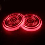 1 par de 68 mm LED Smart Light-Emitting Coaster Light Car Cup Slot Atmósfera Luz, Genesis