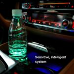 1 par de 68 mm LED Smart Light-Emitting Coaster Light Car Cup Slot Atmósfera Luz, Magic Array - Imagen 4