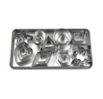 Molde de galletas de acero inoxidable, 27 PCS / Set