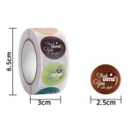 5 uds. Taza de té de la leche perlada, pegatina de agradecimiento, pegatina de sellado para cafetería, 2.5cm / 1 Inch - Imagen 3