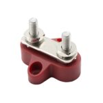 Conector de cable fijo en espiral de bloque de terminales doble, M6 Red