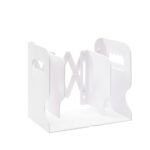 Soporte de almacenamiento de libros plegable y retráctil de escritorio, White