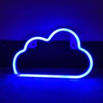 Luz de noche de decoración de lámpara de modelado LED de neón, estilo:, Blue Cloud