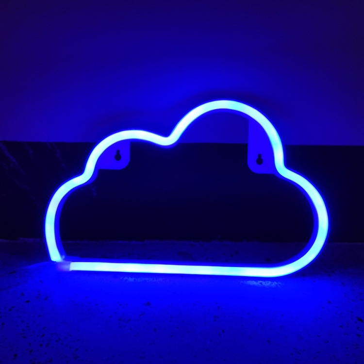 TBD0601928401.jpg Luz de noche de decoración de lámpara de modelado LED de neón, estilo:, Blue Cloud - Imagen 1