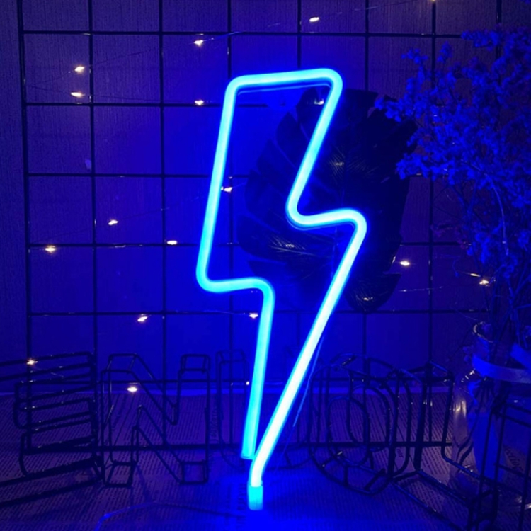TBD0601928403.jpg Luz de noche de decoración de lámpara de modelado LED de neón, estilo:, Blue Thunder - Imagen 1
