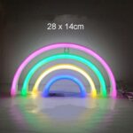 Luz de noche de decoración de lámpara de modelado LED de neón, estilo:, Four-color Rainbow - Imagen 2