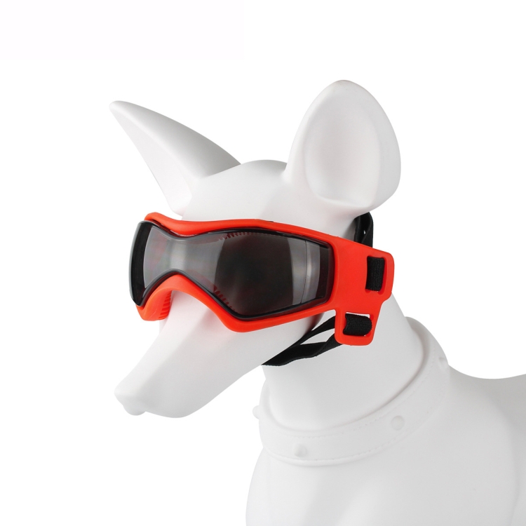 TBD0601930101A.jpg Gafas de sol para perros con montura blanda Anti-UV para mascotas, Rojo, Negro - Imagen 1