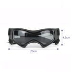 Gafas de sol para perros con montura blanda Anti-UV para mascotas, Rojo, Negro - Imagen 4