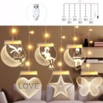 Lámpara colgante de decoración de ventana de lámpara de carámbano de niña romántica de 2 m, estilo:, Warm White Light - Imagen 2