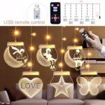 Lámpara colgante de decoración de ventana de lámpara de carámbano de niña romántica de 2 m, estilo:, Warm White Light + RC - Imagen 2