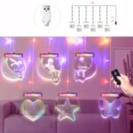 Lámpara colgante de decoración de ventana de lámpara de carámbano de niña romántica de 2 m, estilo:, Colorful Light - Imagen 2