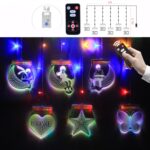 Lámpara colgante de decoración de ventana de lámpara de carámbano de niña romántica de 2 m, estilo:, Colorful Light + RC - Imagen 2
