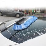 Cepillo de mango largo telescópico multifuncional para lavado de autos CS-365, Blue (OPP Bag)