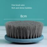 Cepillo de ducha de pelo suave con mango largo para el hogar de 2 piezas, Ivory White - Imagen 4