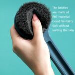 Cepillo de ducha de pelo suave con mango largo para el hogar de 2 piezas, Ivory White - Imagen 5