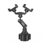 Portavasos multifuncional giratorio de doble mandril para teléfono móvil, Double Chuck Phone Holder - Imagen 2