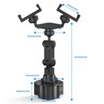 Portavasos multifuncional giratorio de doble mandril para teléfono móvil, Double Chuck Phone Holder - Imagen 3