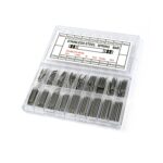 Barra de resorte de embalaje de caja sin costura de acero inoxidable, 360 PCS / Box C016 8-25mm