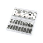 Barra de resorte de embalaje de caja sin costura de acero inoxidable, 270 PCS / Box C015 8-25mm