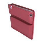 SUSISUN 049 Caja de almacenamiento con ranura para asiento de automóvil multifuncional, Wine Red
