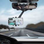 ZJ099 Soporte giratorio para teléfono con espejo retrovisor para automóvil de 360 ​​grados, ZJ099 - Imagen 2