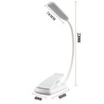 8027-1 9 LEDs Lámpara de lectura Music Score Clip Light, Blanco, Negro - Imagen 3