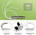8027-1 9 LEDs Lámpara de lectura Music Score Clip Light, Blanco, Negro - Imagen 5