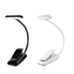 8021 Mini Book Clip Light LED Música Score Protección ocular Lámpara de lectura, Negro, Blanco - Imagen 2