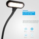 8021 Mini Book Clip Light LED Música Score Protección ocular Lámpara de lectura, Negro, Blanco - Imagen 4