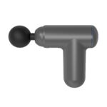 J12A Mini Botón de Masaje Vibratorio Tipo Fascia Gun, Gray