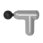 J12A Mini Botón de Masaje Vibratorio Tipo Fascia Gun, Silver
